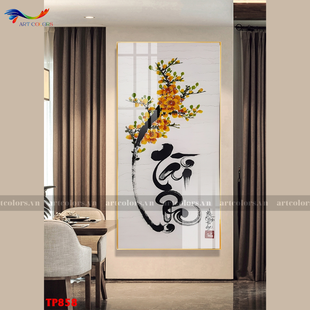 Tranh Tráng Gương Thư Pháp - TP32