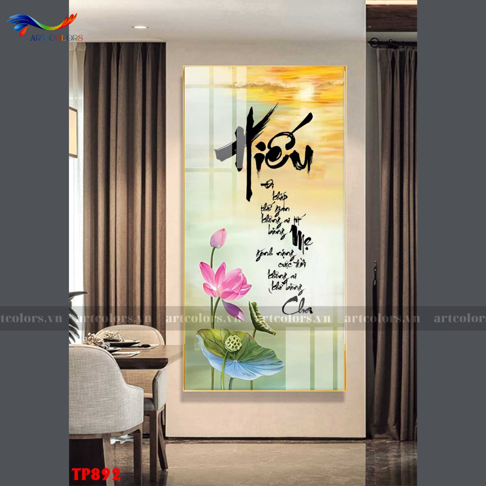 Tranh Tráng Gương Thư Pháp - TP6