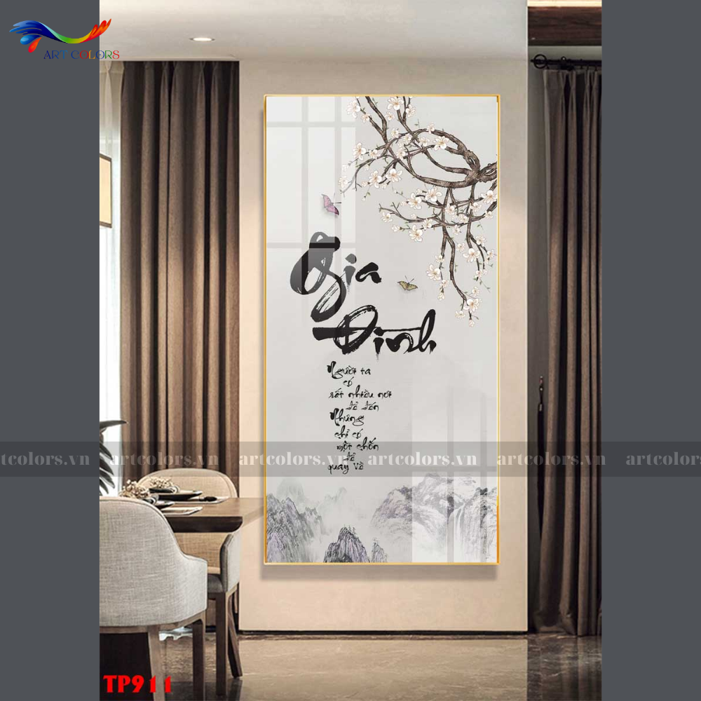 Tranh Tráng Gương Thư Pháp - TP5