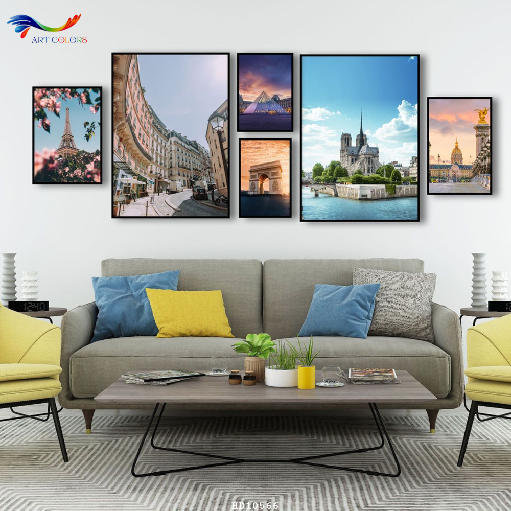 Tranh Tráng Gương Bộ Nhiều Tấm - NT25
