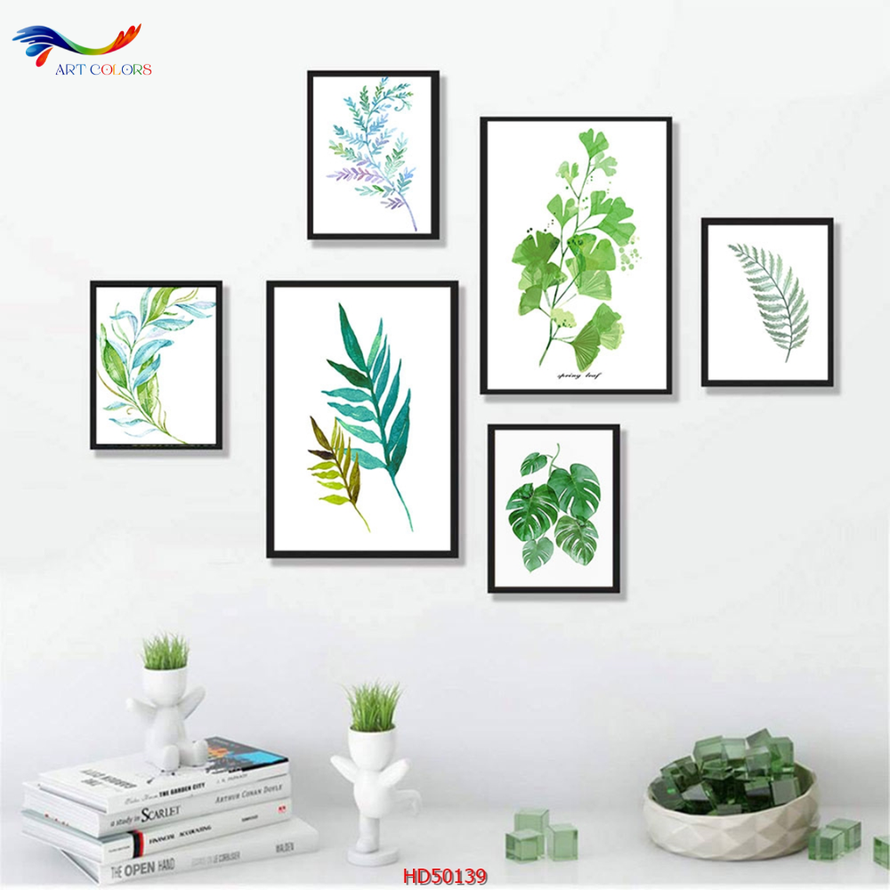 Tranh Tráng Gương Lá Cây - LC15