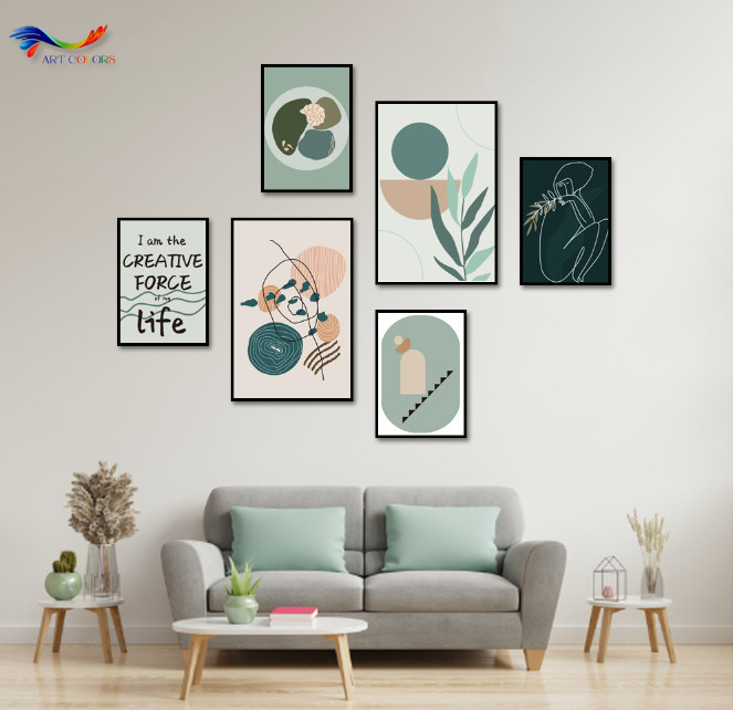 Tranh Tráng Gương Bộ Nhiều Tấm - NT6