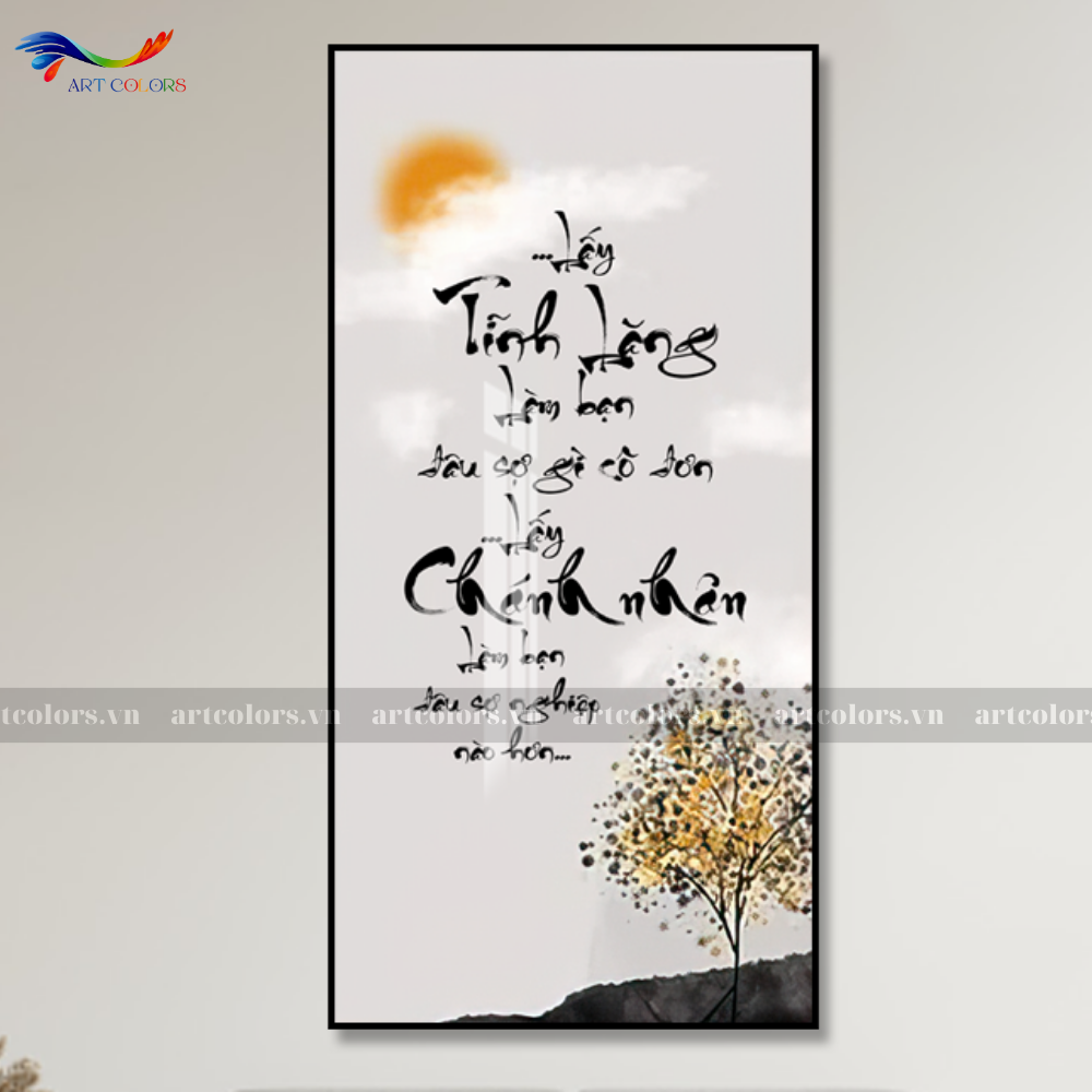 Tranh Tráng Gương Thư Pháp - TP38