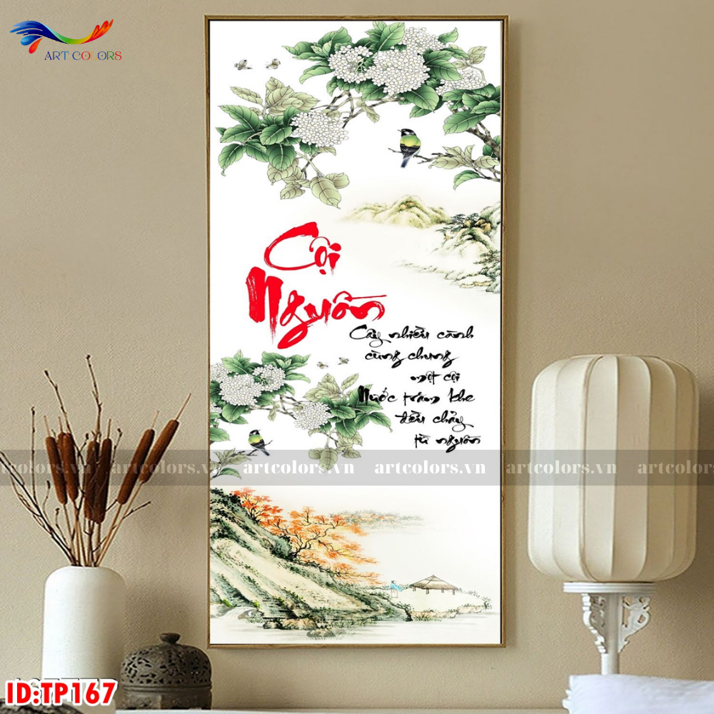 Tranh Tráng Gương Thư Pháp - TP37