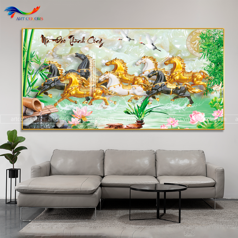 Tranh Tráng Gương Mã Đáo Thành Công - MD42