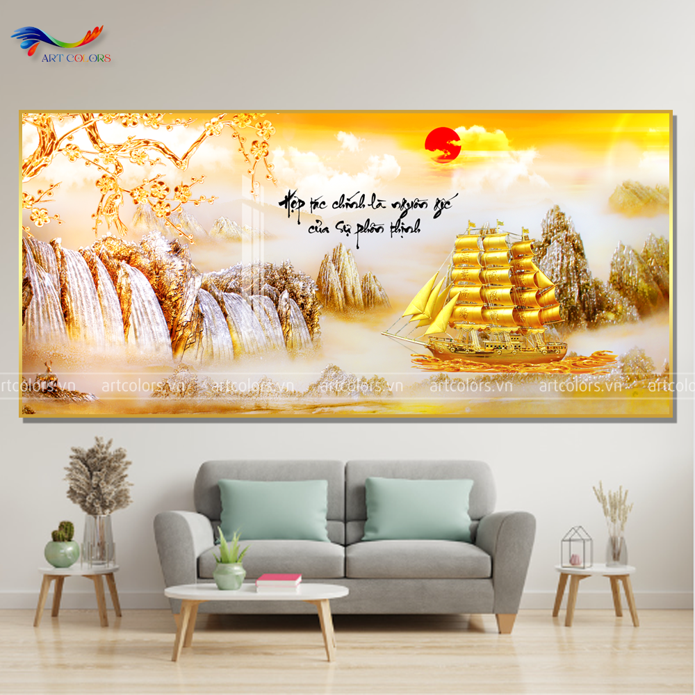 Tranh Tráng Gương Thuân Buồm Xuôi Gió - TB88