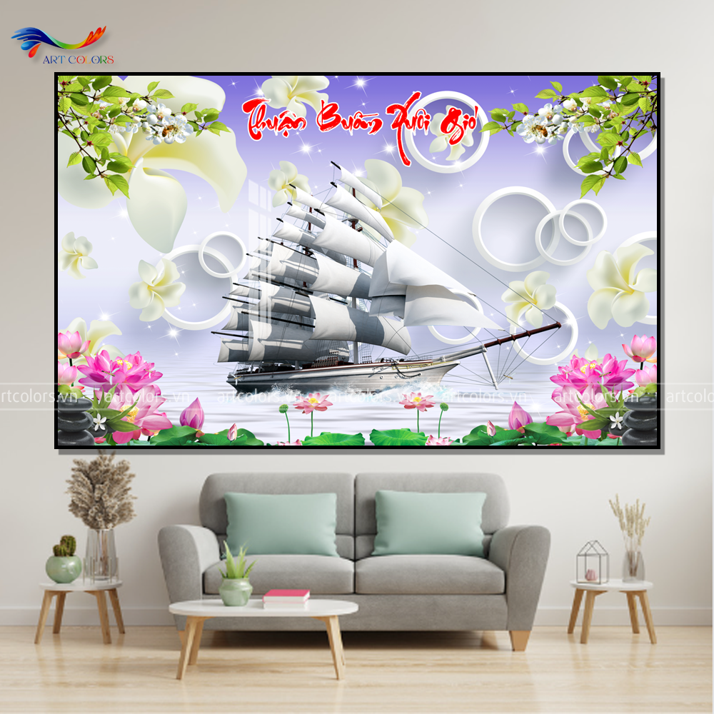 Tranh Tráng Gương Thuân Buồm Xuôi Gió - TB49