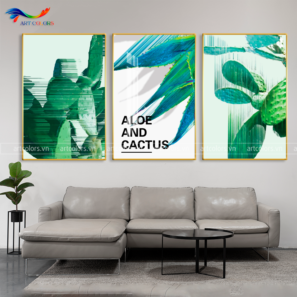 Tranh Tráng Gương Lá Cây Tươi Mát - LC27