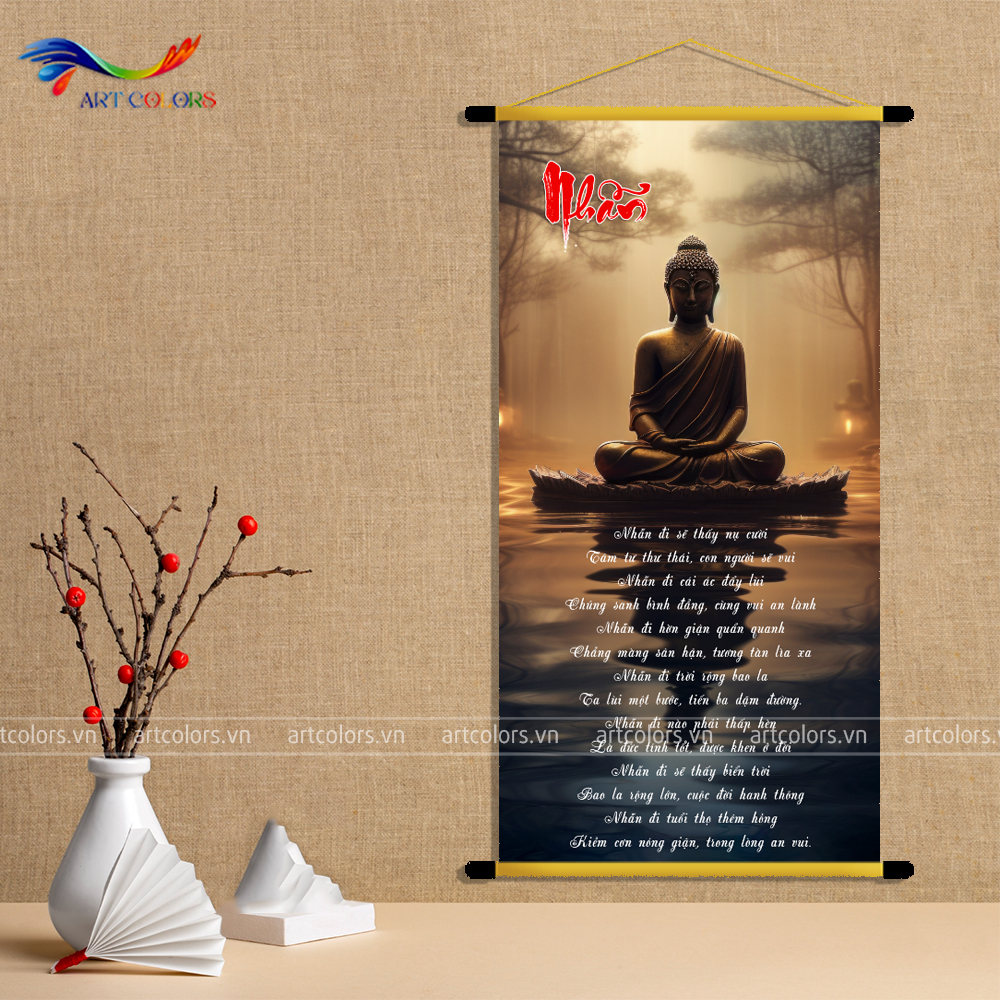 Tranh Liễn - Chủ đề Phật Giáo - TL93