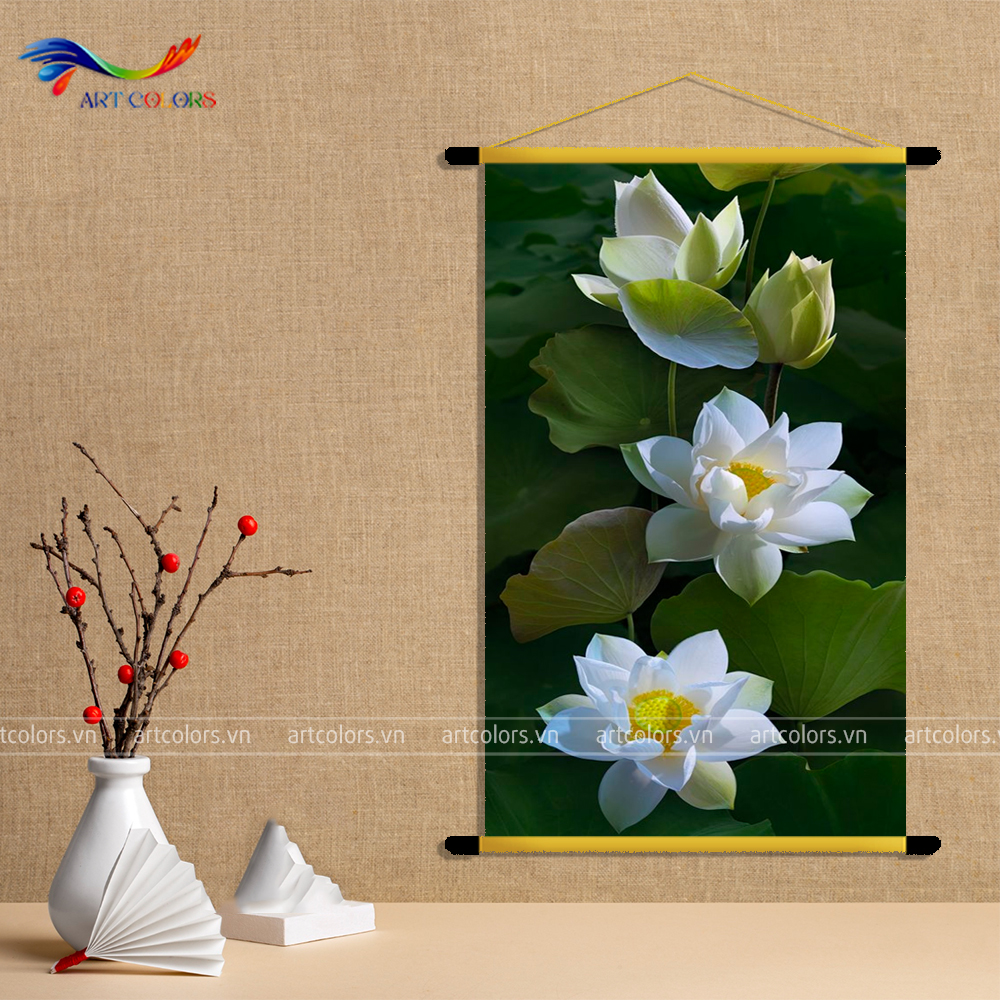 Tranh Liễn - Tranh Liễn Hoa Sen - TL140