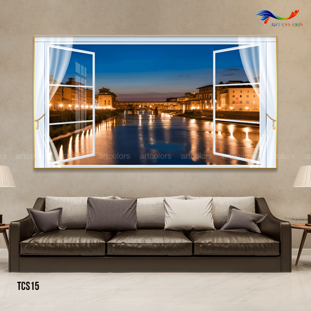 Tranh Tráng Gương Cửa Sổ Hiện Đại – TCS15
