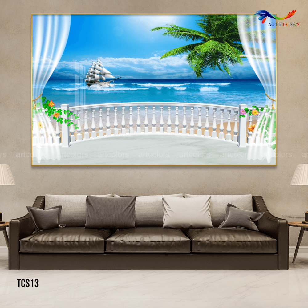 Tranh Tráng Gương Cửa Sổ Hiện Đại – TCS13
