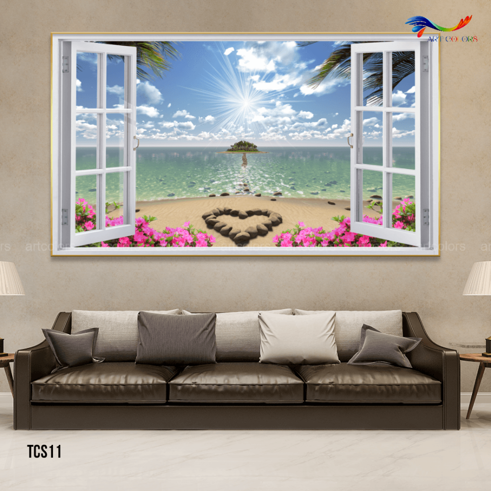 Tranh Tráng Gương Cửa Sổ Hiện Đại – TCS11