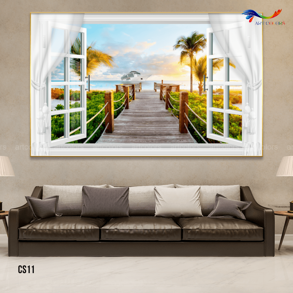 Tranh Tráng Gương Cửa Sổ Hiện Đại – CS11
