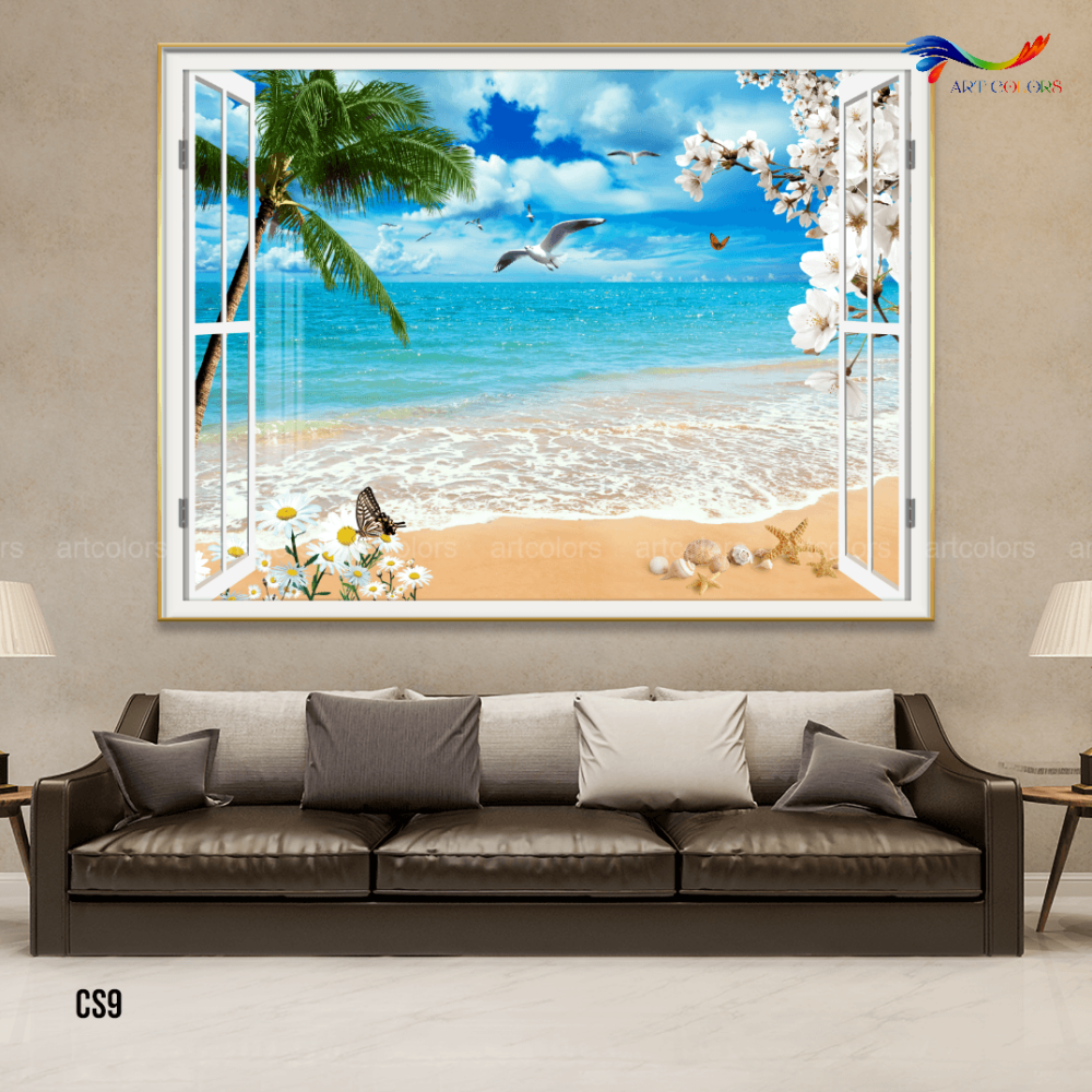 Tranh Tráng Gương Cửa Sổ Hiện Đại – CS9