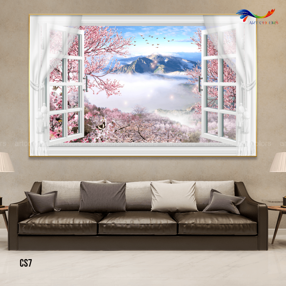 Tranh Tráng Gương Cửa Sổ Hiện Đại – CS7