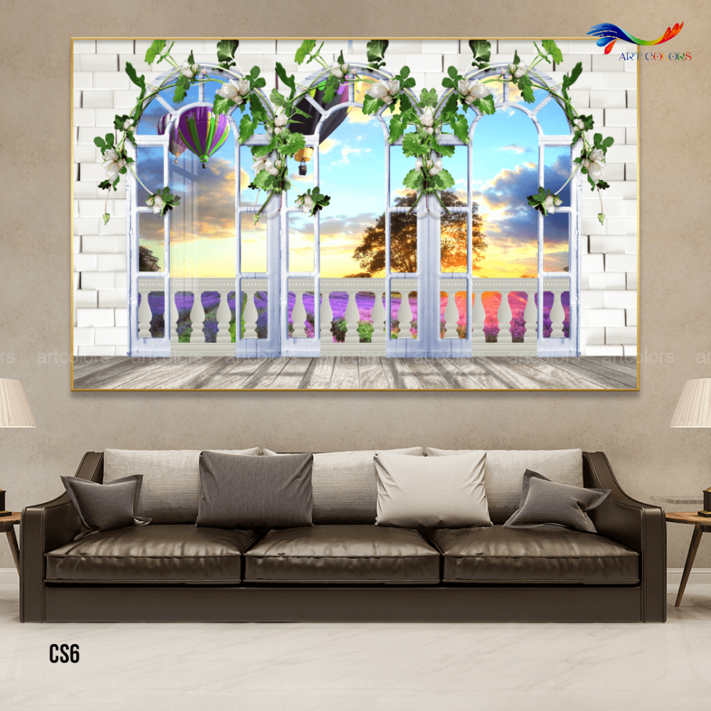 Tranh Tráng Gương Cửa Sổ Hiện Đại – CS6