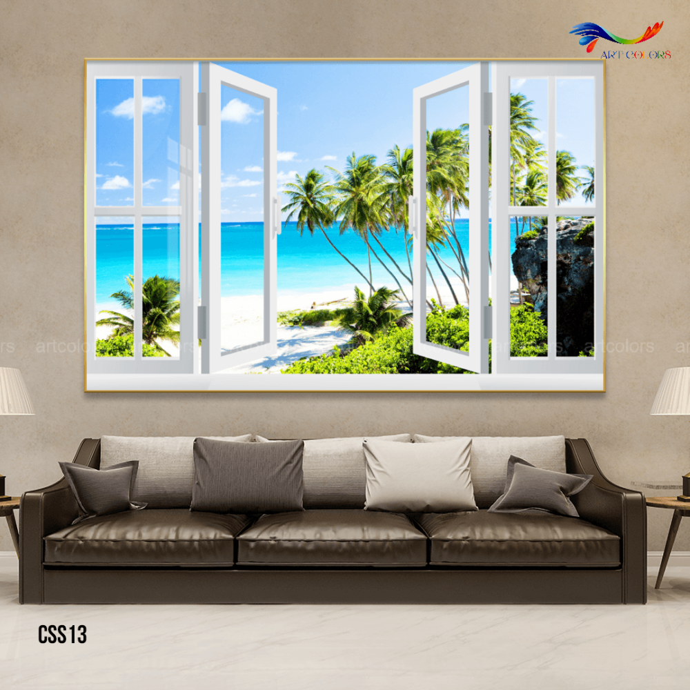 tranh tráng gươn cửa sổ hiện đại - css13