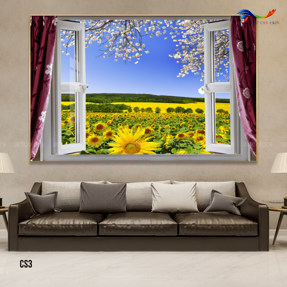 Tranh Tráng Gương Cửa Sổ Hiện Đại – CS3